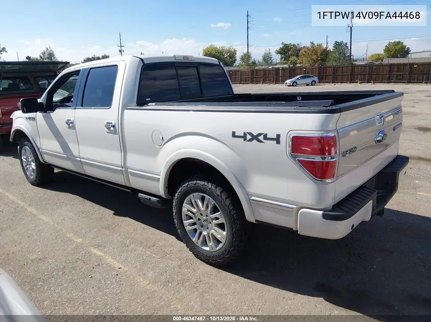 FORD F-150 2009, VIN 1FTPW14V09FA44468