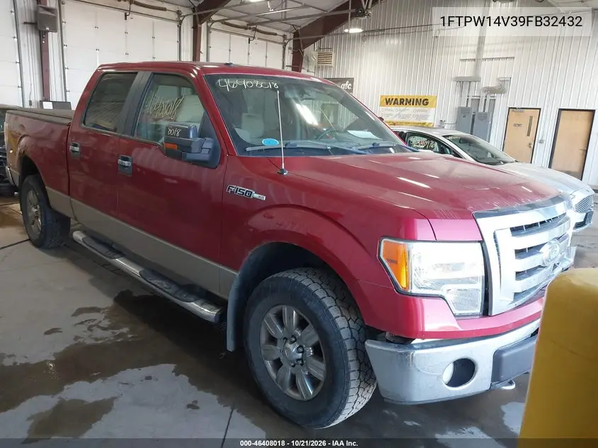 FORD F-150 2009, VIN 1FTPW14V39FB32432