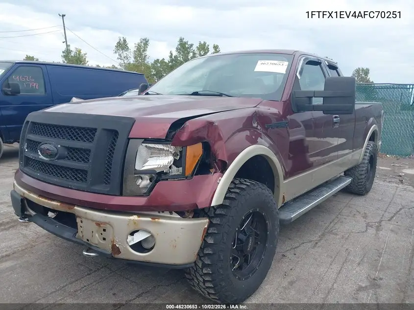 2010 FORD F-150 VIN 1FTFX1EV4AFC70251 — фото 2