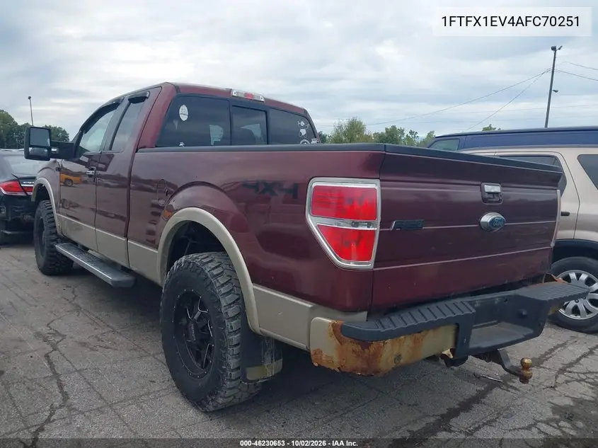 2010 FORD F-150 VIN 1FTFX1EV4AFC70251 — фото 3