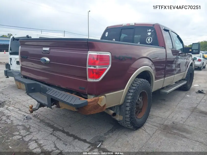 2010 FORD F-150 VIN 1FTFX1EV4AFC70251 — фото 4