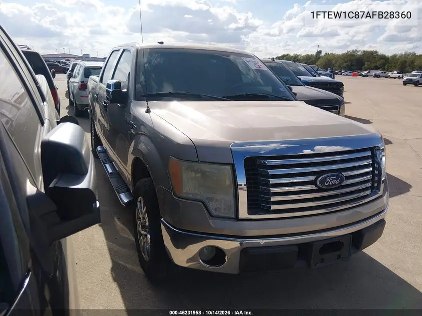 FORD F-150 2010, VIN 1FTEW1C87AFB28360