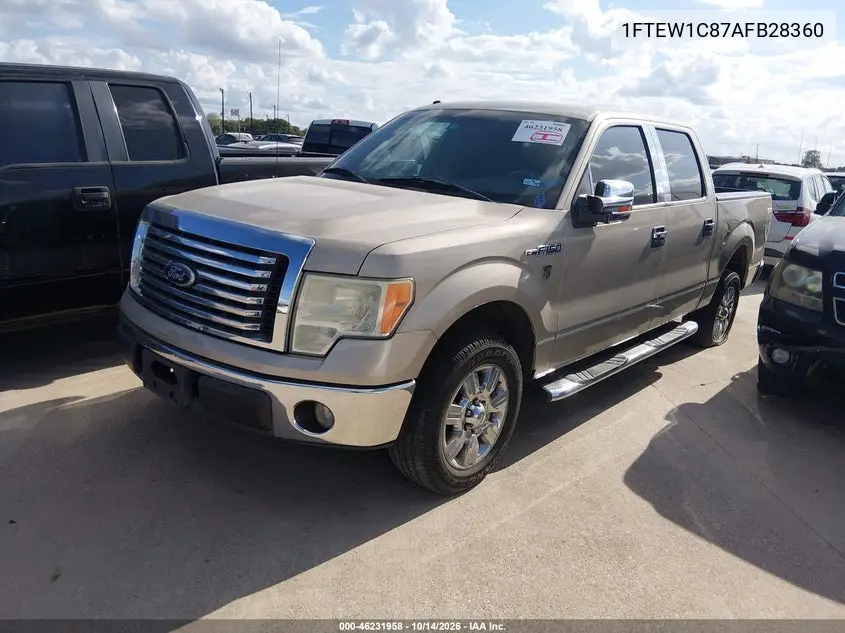 2010 FORD F-150 VIN 1FTEW1C87AFB28360 — фото 2