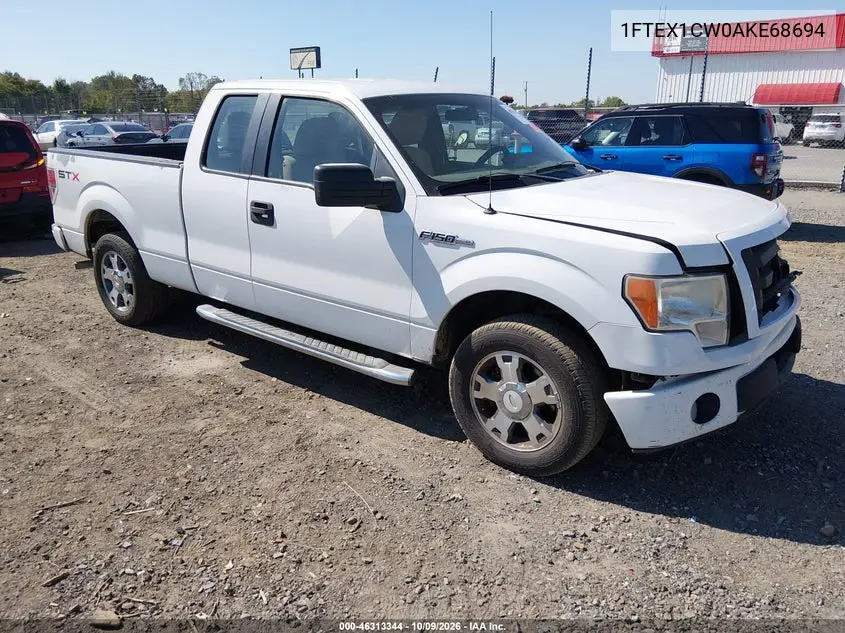 FORD F-150 2010, VIN 1FTEX1CW0AKE68694
