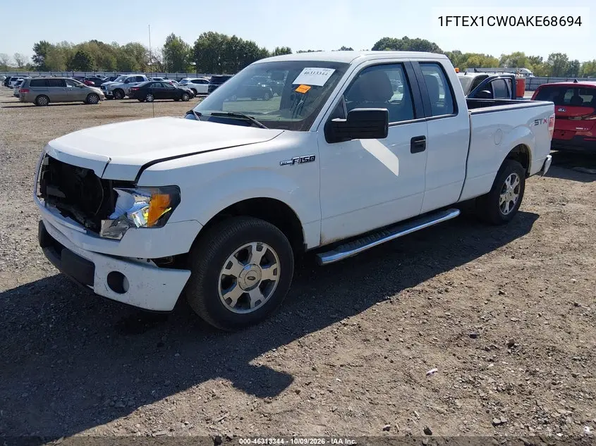 2010 FORD F-150 VIN 1FTEX1CW0AKE68694 — фото 2