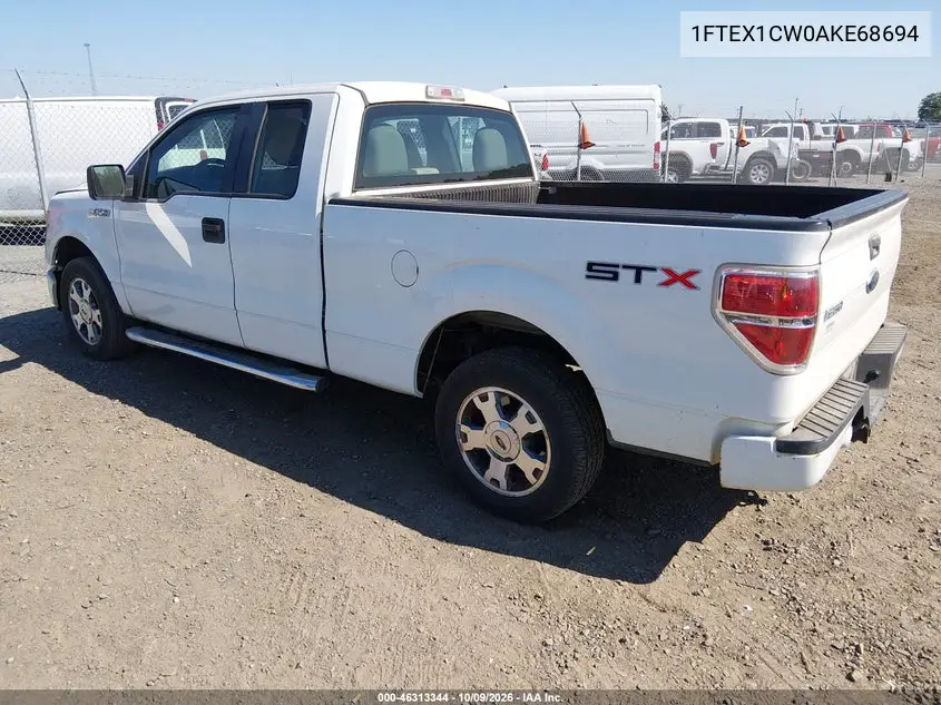 2010 FORD F-150 VIN 1FTEX1CW0AKE68694 — фото 3
