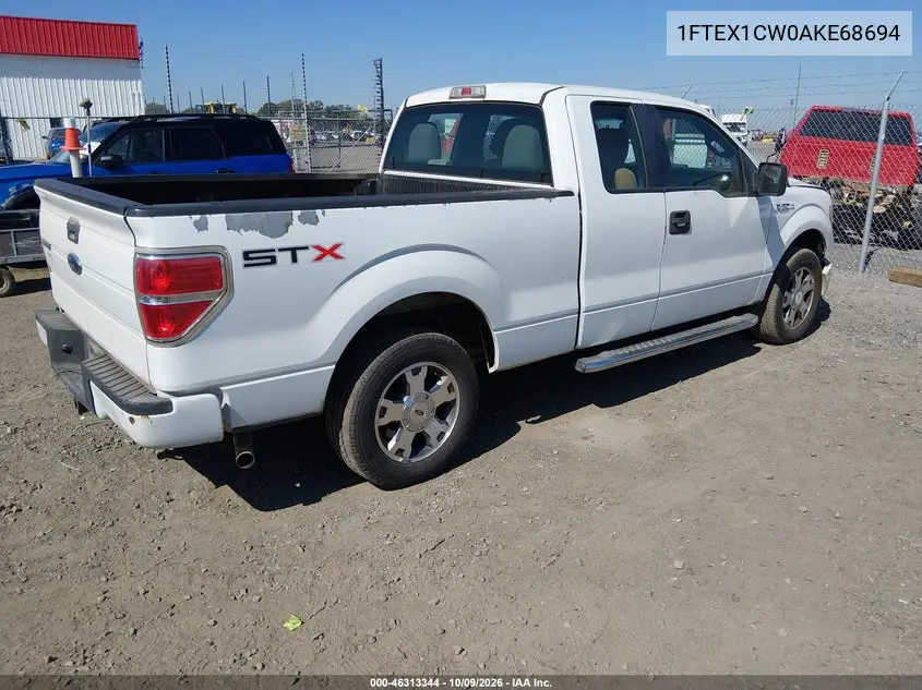 2010 FORD F-150 VIN 1FTEX1CW0AKE68694 — фото 4