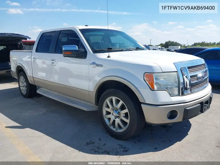 FORD F-150 2010, VIN 1FTFW1CV9AKB69400