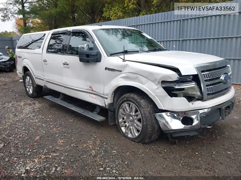 FORD F-150 2010, VIN 1FTFW1EV5AFA33562