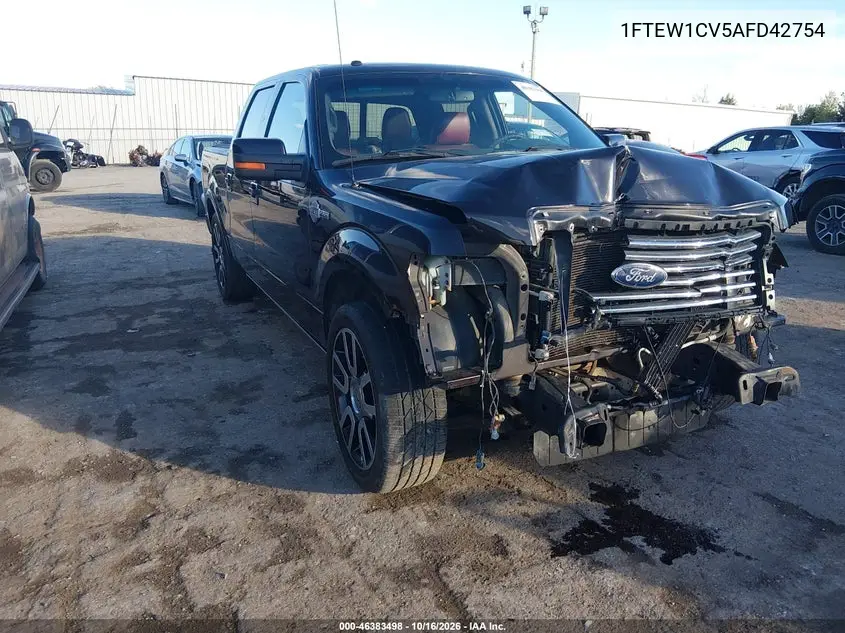 FORD F-150 2010, VIN 1FTEW1CV5AFD42754