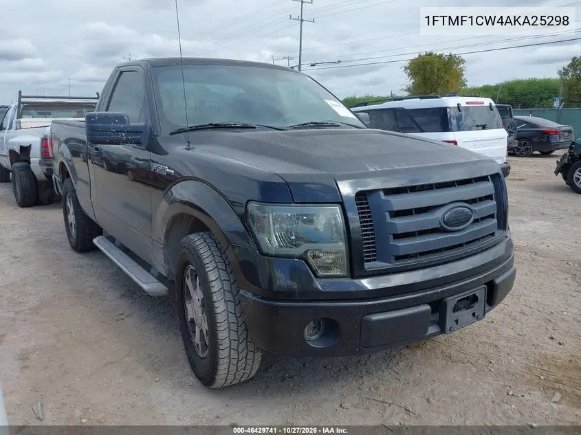 FORD F-150 2010, VIN 1FTMF1CW4AKA25298