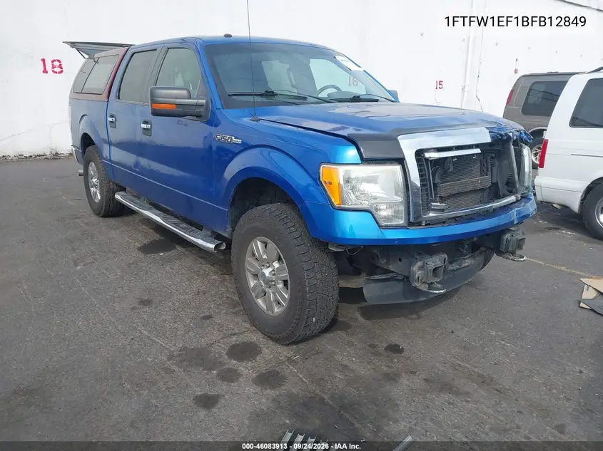 FORD F-150 2011, VIN 1FTFW1EF1BFB12849