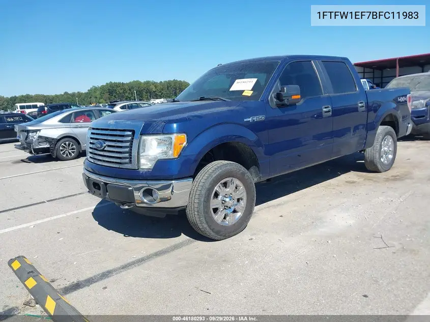 2011 FORD F-150 VIN 1FTFW1EF7BFC11983 — фото 2