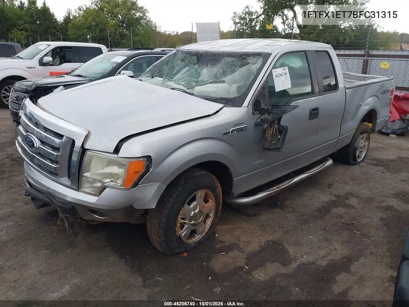 2011 FORD F-150 VIN 1FTFX1ET7BFC31315 — фото 2