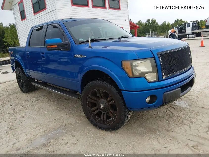 FORD F-150 2011, VIN 1FTFW1CF0BKD07576