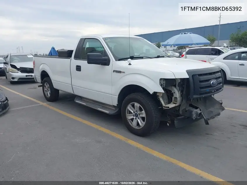 FORD F-150 2011, VIN 1FTMF1CM8BKD65392