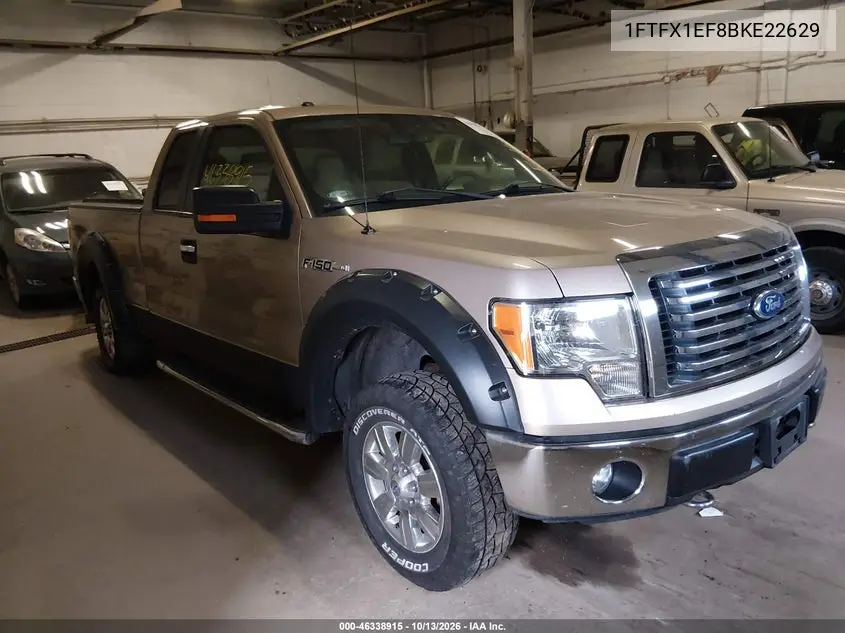 FORD F-150 2011, VIN 1FTFX1EF8BKE22629
