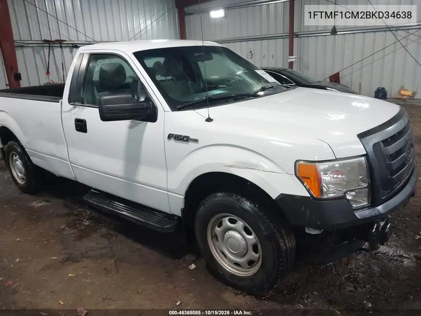 FORD F-150 2011, VIN 1FTMF1CM2BKD34638