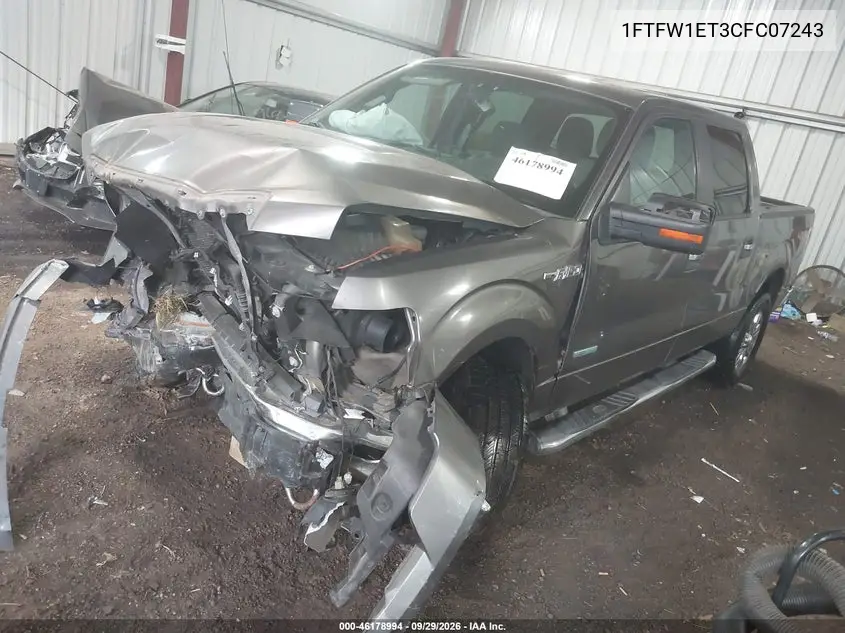 2012 FORD F-150 VIN 1FTFW1ET3CFC07243 — фото 2