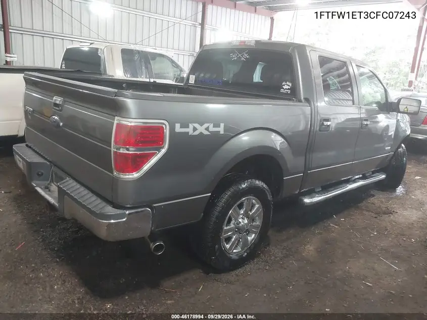 2012 FORD F-150 VIN 1FTFW1ET3CFC07243 — фото 4