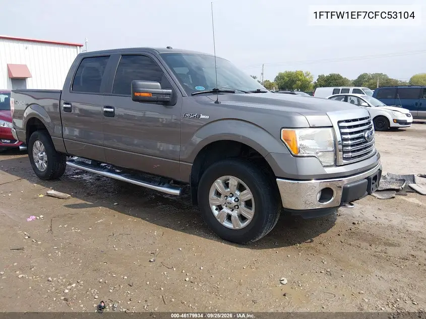 FORD F-150 2012, VIN 1FTFW1EF7CFC53104