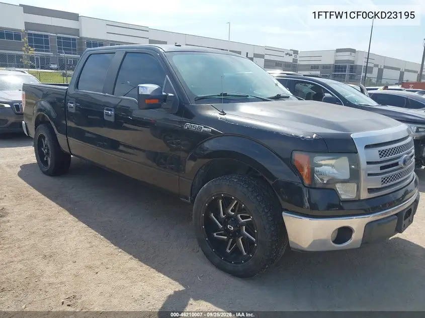 FORD F-150 2012, VIN 1FTFW1CF0CKD23195