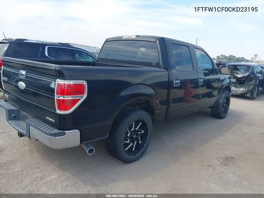 2012 FORD F-150 VIN 1FTFW1CF0CKD23195 — фото 4