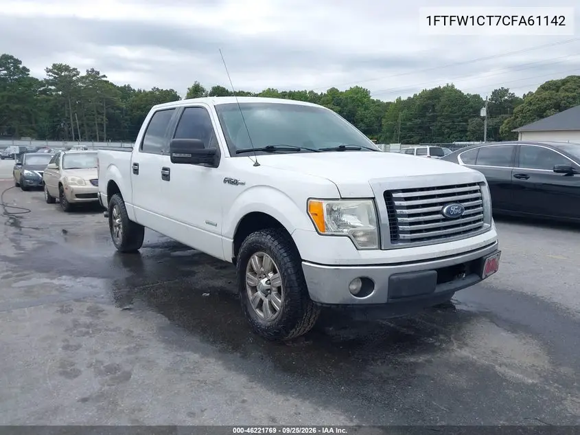 FORD F-150 2012, VIN 1FTFW1CT7CFA61142