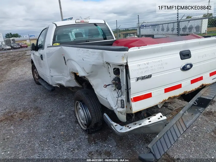 2012 FORD F-150 VIN 1FTMF1CM8CKE08842 — фото 3