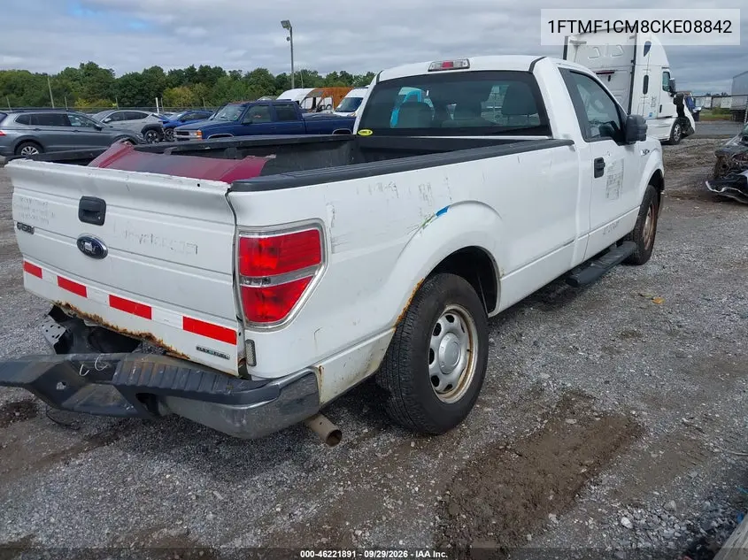2012 FORD F-150 VIN 1FTMF1CM8CKE08842 — фото 4