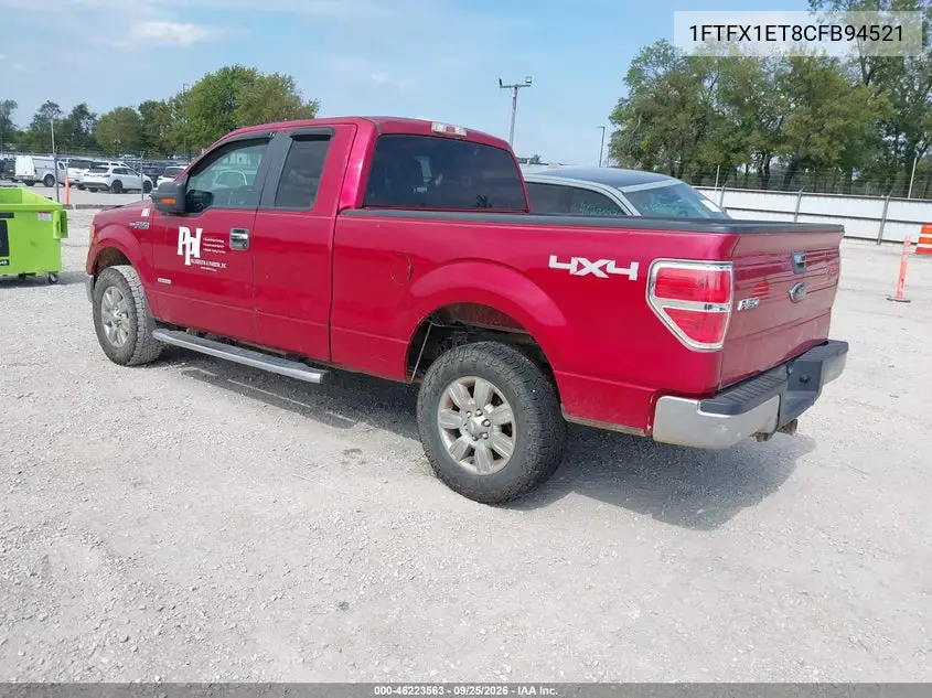 2012 FORD F-150 VIN 1FTFX1ET8CFB94521 — фото 3