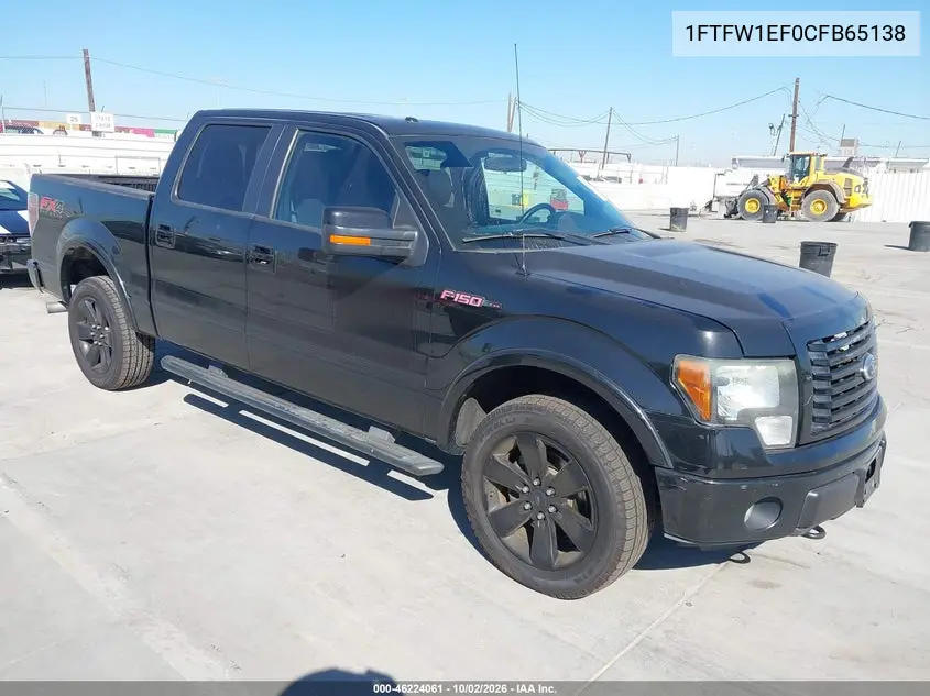 FORD F-150 2012, VIN 1FTFW1EF0CFB65138