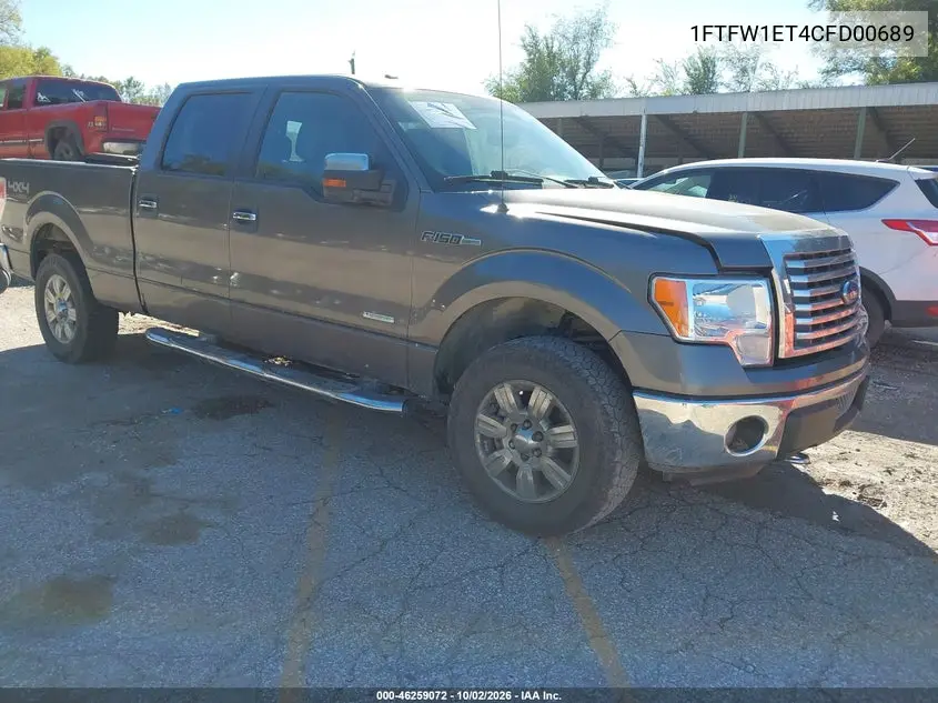 FORD F-150 2012, VIN 1FTFW1ET4CFD00689