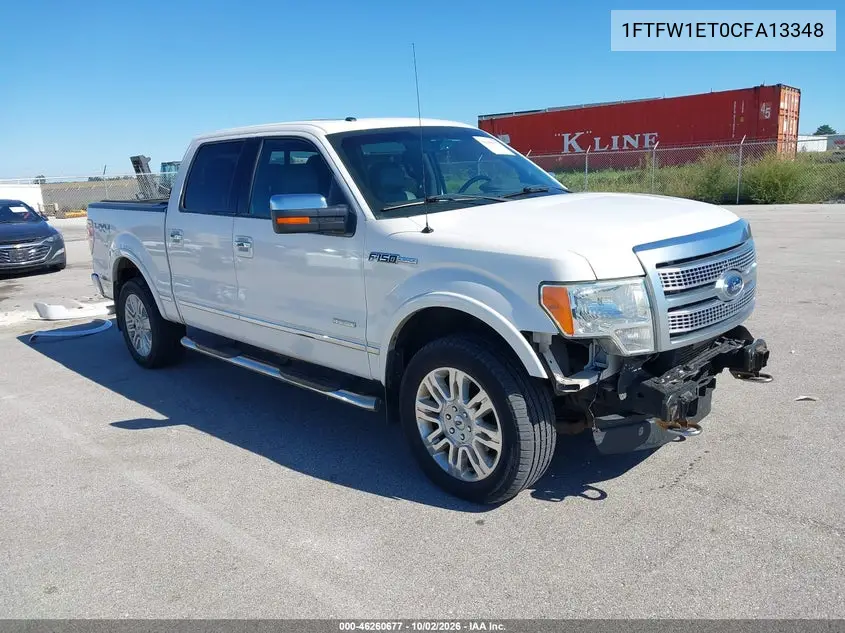 FORD F-150 2012, VIN 1FTFW1ET0CFA13348