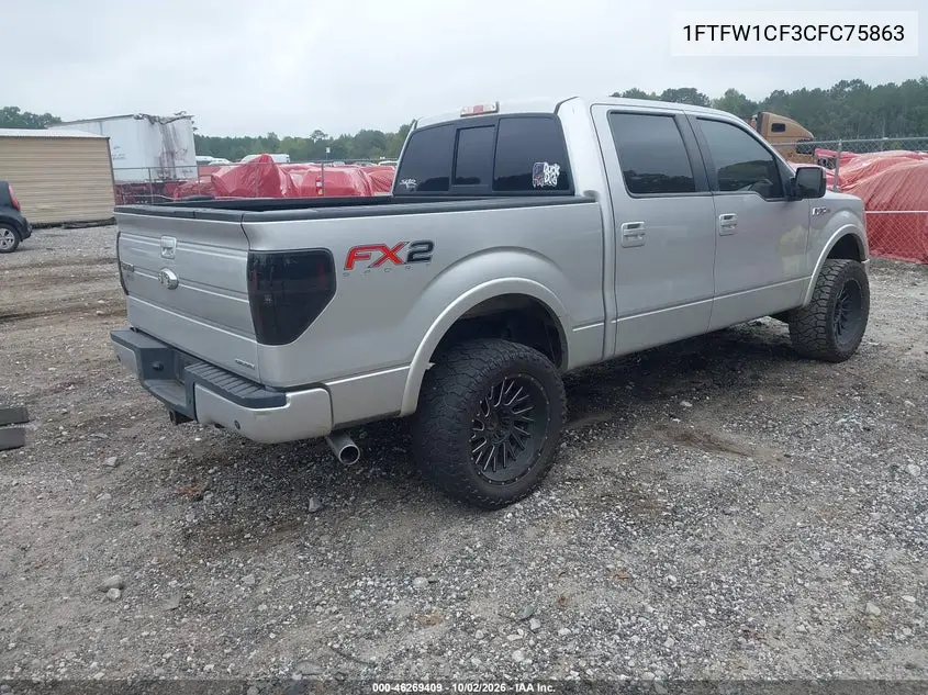 2012 FORD F-150 VIN 1FTFW1CF3CFC75863 — фото 4