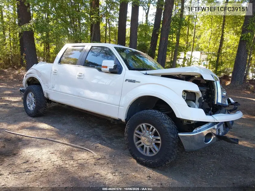 FORD F-150 2012, VIN 1FTFW1EF1CFC39151