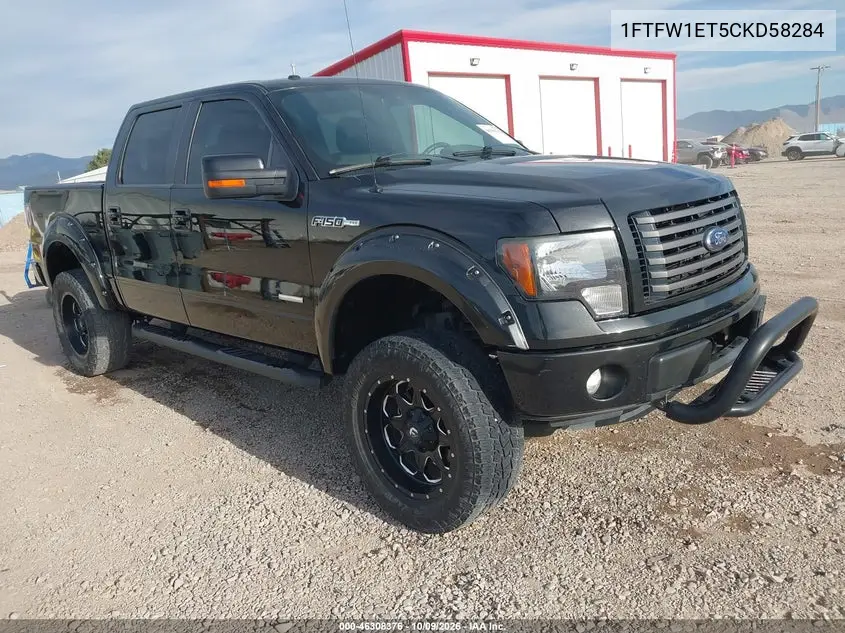 FORD F-150 2012, VIN 1FTFW1ET5CKD58284