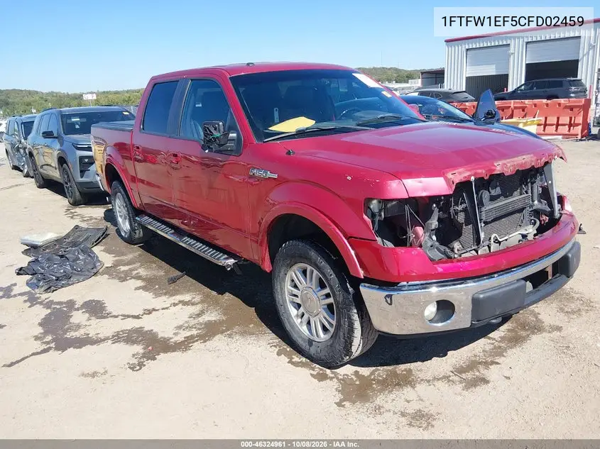 2012 FORD F-150 VIN 1FTFW1EF5CFD02459 — фото 2