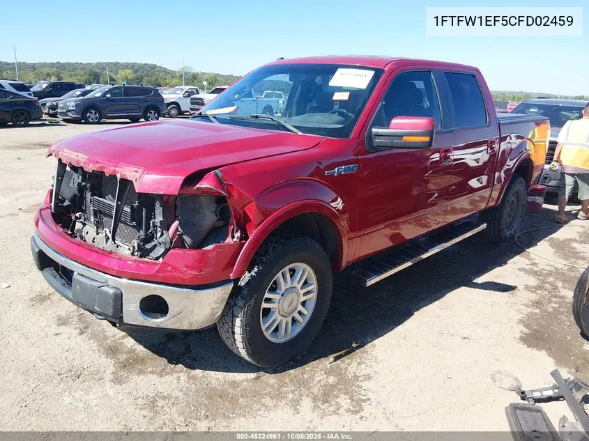 2012 FORD F-150 VIN 1FTFW1EF5CFD02459 — фото 3