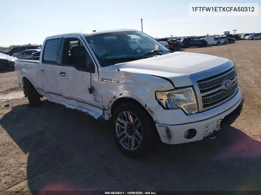 FORD F-150 2012, VIN 1FTFW1ETXCFA50312