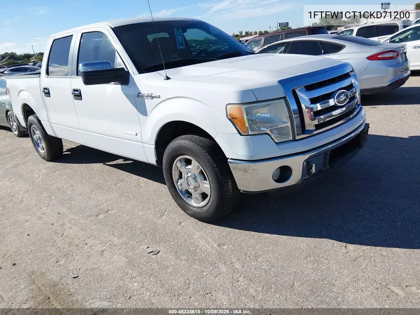 FORD F-150 2012, VIN 1FTFW1CT1CKD71200