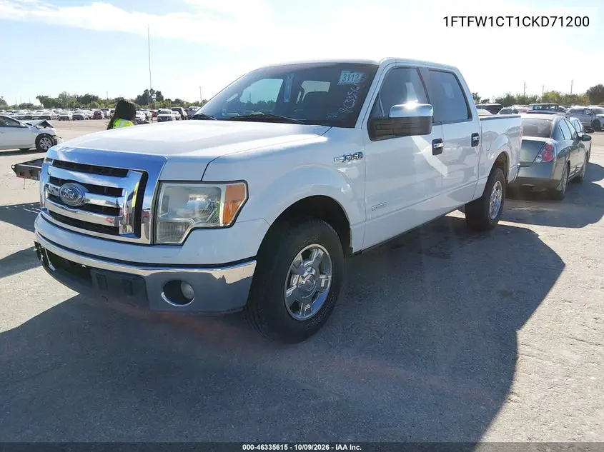 2012 FORD F-150 VIN 1FTFW1CT1CKD71200 — фото 2