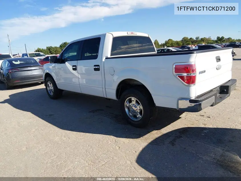 2012 FORD F-150 VIN 1FTFW1CT1CKD71200 — фото 3