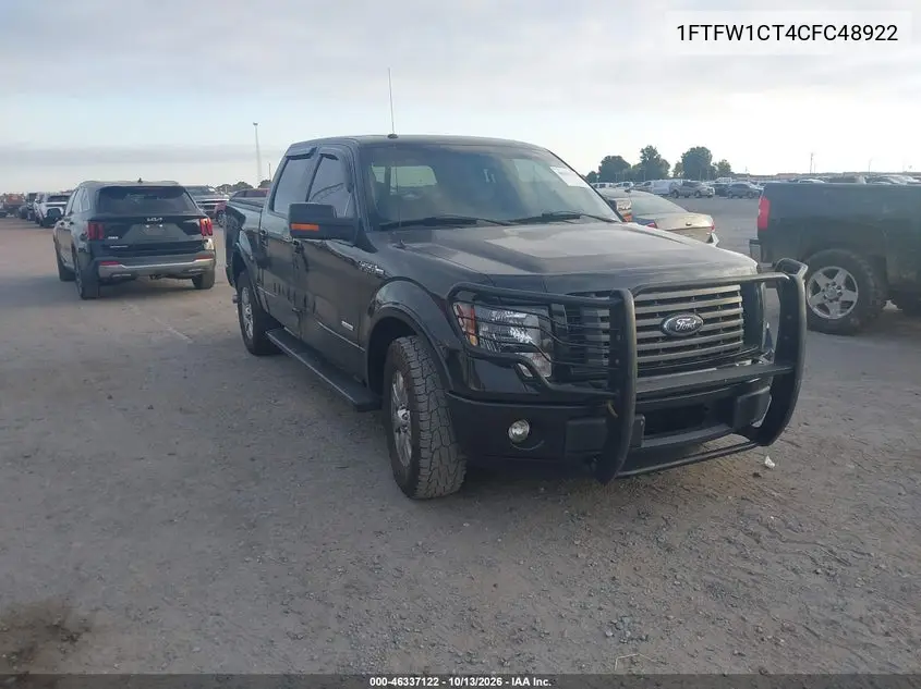 FORD F-150 2012, VIN 1FTFW1CT4CFC48922