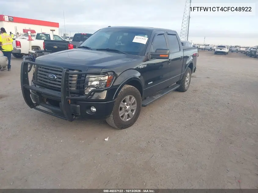 2012 FORD F-150 VIN 1FTFW1CT4CFC48922 — фото 2