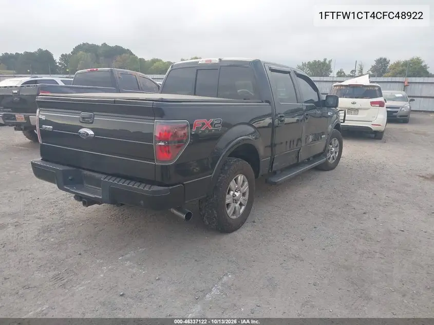 2012 FORD F-150 VIN 1FTFW1CT4CFC48922 — фото 4