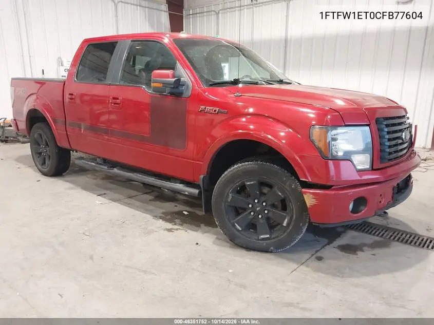FORD F-150 2012, VIN 1FTFW1ET0CFB77604