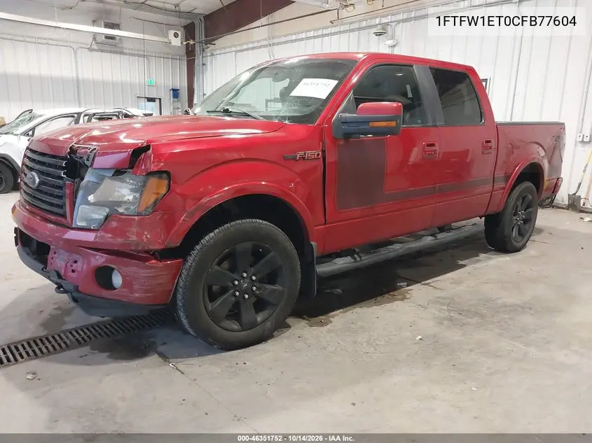 2012 FORD F-150 VIN 1FTFW1ET0CFB77604 — фото 2