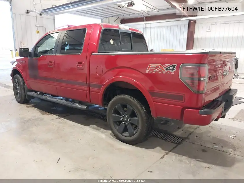2012 FORD F-150 VIN 1FTFW1ET0CFB77604 — фото 3