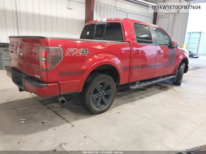 2012 FORD F-150 VIN 1FTFW1ET0CFB77604 — фото 4